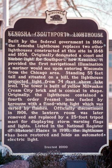 Kenosha Southport Lighthouse, Kenosha, Wisconsin, Lake Michigan, Great Lakes