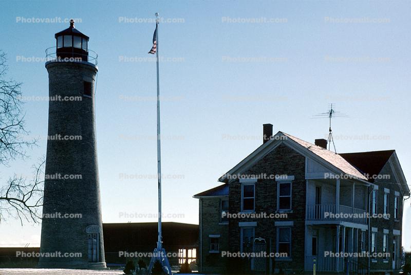 Kenosha Southport Lighthouse, Simmons Island, Kenosha, Wisconsin, Lake Michigan, Great Lakes