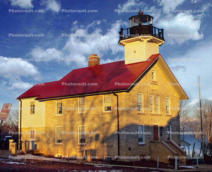 Port Washington Lighthouse, Wisconsin, Lake Michigan, Great Lakes