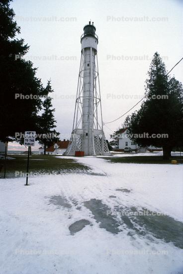 Sturgeon Bay Ship Canal Lighthouse, Door County, Green Bay Peninsula, Wisconsin, Lake Michigan, Great Lakes