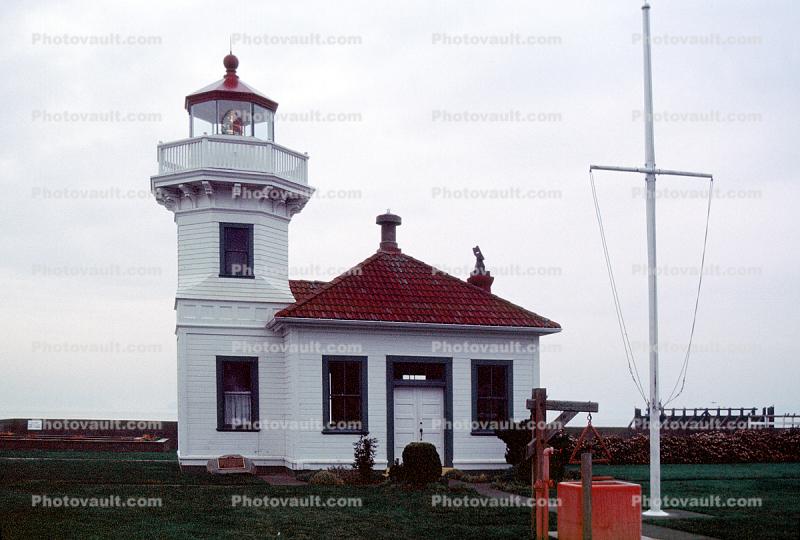 Lightstation Mukilteo, Elliot Bay, Puget Sound, Washington State, Pacific, West Coast