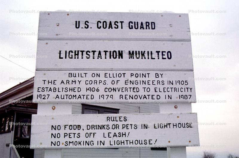 Lightstation Mukilteo, Elliot Bay, Puget Sound, Washington State, Pacific, West Coast