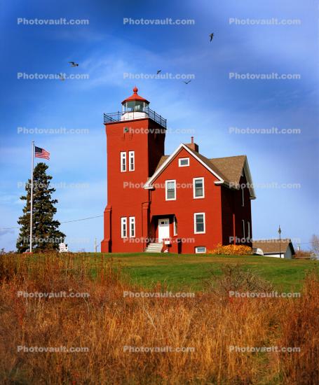 Two Harbors Lighthouse, Minnesota, Lake Superior, Great Lakes