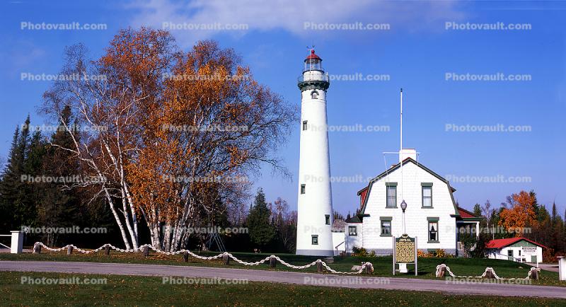 Presque Isle Light Station, New Presque Isle Lighthouse, Michigan, Lake Huron, Great Lakes
