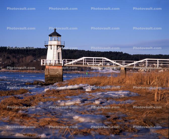 Doubling Point Lighthouse, Arrowsic Island, Maine, East Coast, Eastern Seaboard, Atlantic Ocean