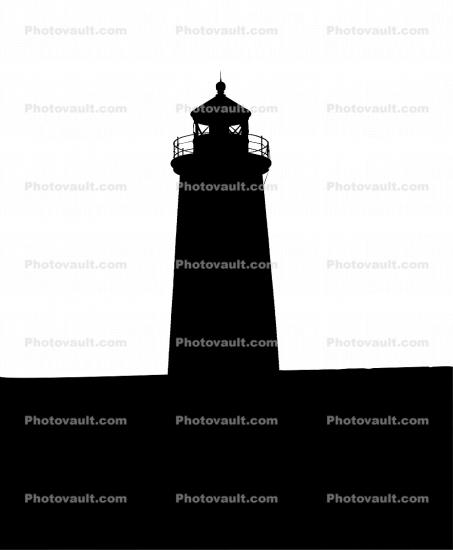 Newburyport Harbor Lighthouse silhouette, Plum Island, Merrimack River, East Coast, Eastern Seaboard, Atlantic Ocean, Harbor, logo, shape