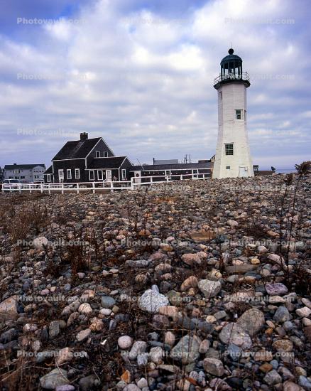 Scituate Lighthouse, Massachusetts, East Coast, Eastern Seaboard, Atlantic Ocean, Harbor