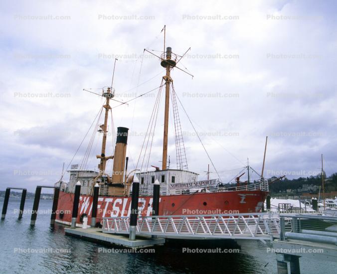 Lightship Swiftsure LV 83 WAL 513, Built 1904, Seaport Maritime Heritage Center, Seattle