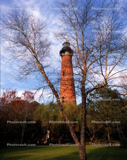 Currituck Beach Lighthouse, North Carolina, Atlantic Ocean, Eastern Seaboard, East Coast