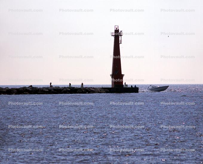 Muskegon South Lighthouse, Michigan, Lake Michigan, Great Lakes
