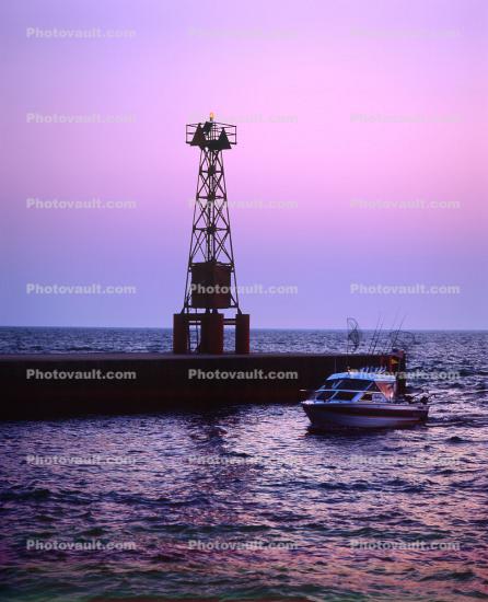 Pentwater Pier Lighthouse, Michigan, Lake Michigan, Great Lakes