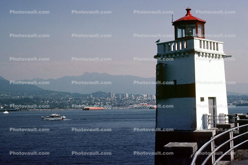 Brockton Point Lighthouse, Stanley Park, Vancouver Island, Coal Harbour