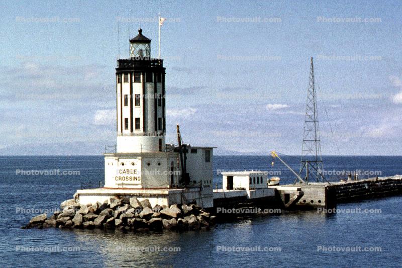 1950s, Angel's Gate Lighthouse, Los Angeles Lighthouse, California, West Coast, Pacific Ocean