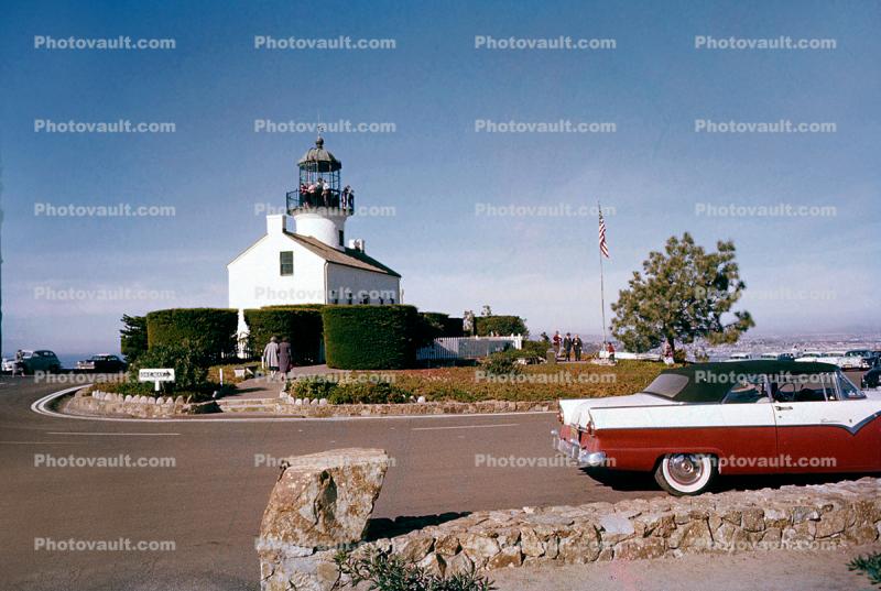 Point Loma, Ford Fairlane Car, Cabrillo , 1950s