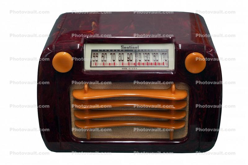 Sentinel L-284NR radio, Catalin Radio, 1947