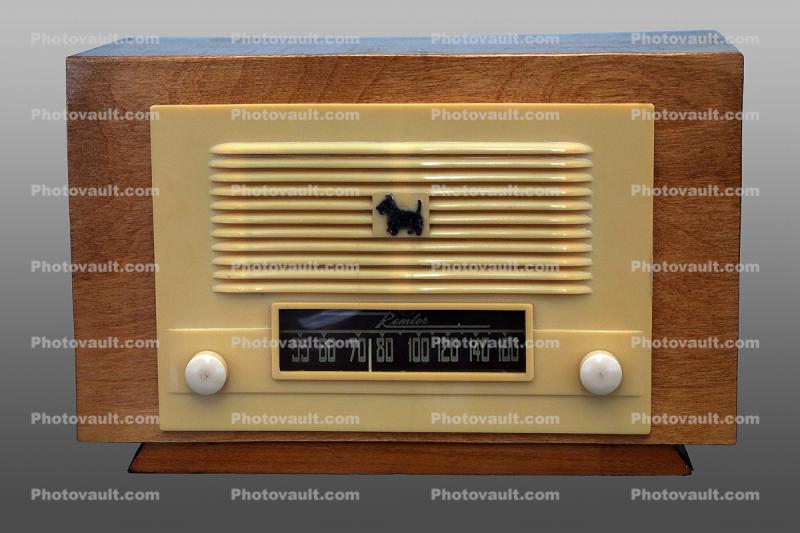 Remler Model 5560 radio, Scottie Dog, 1948, 1940s
