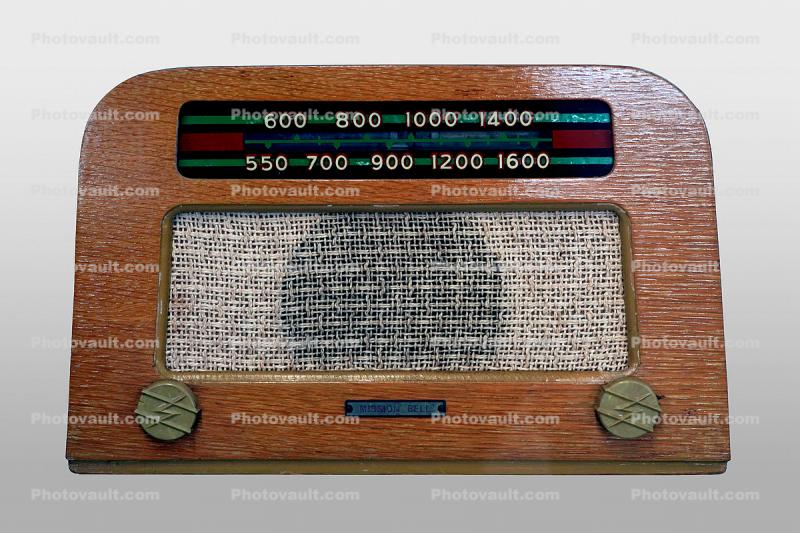 Hoffman Mission Bell B-302 Radio, Plywood, wood, 1946