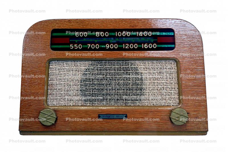 Hoffman Mission Bell B-302 Radio, Plywood, wood, 1946