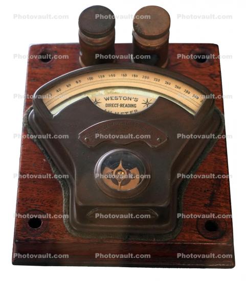 Weston Electical Instrument Company, Direct Reading Ammeter Photo-object, 1890
