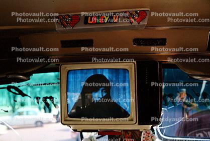 Television Monitor in a Bus