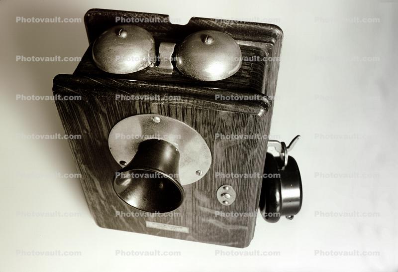 Early Phone, bells, horn, wall set, 1913, 1910s