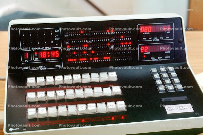 Mitel Superswitch, Switchboard, Regent Call Connect System, PABX, Console, 1980s