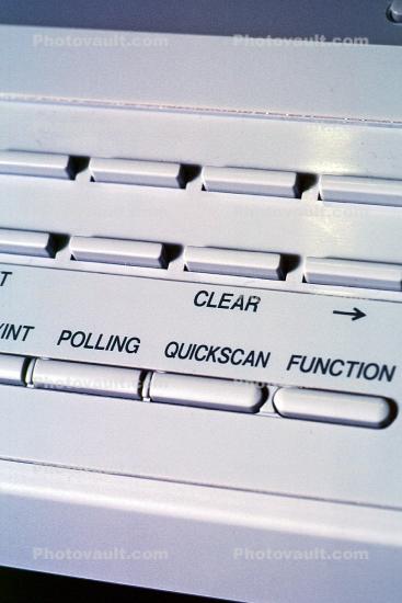 buttons to push, fax machine