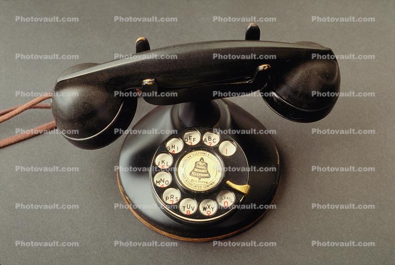 Dial Phone, Rotary, Desk Set, Old Phone, 1930s