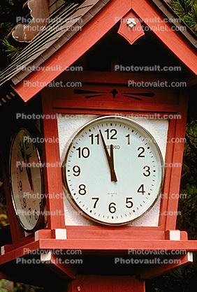 outdoor clock, outside, exterior, building, Nikko, Sapporo Island