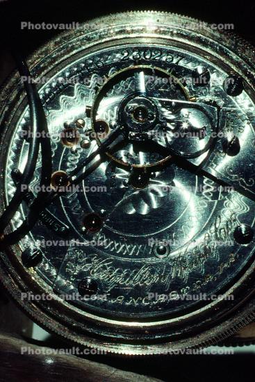 Backside of a pocket watch, Clock, gears