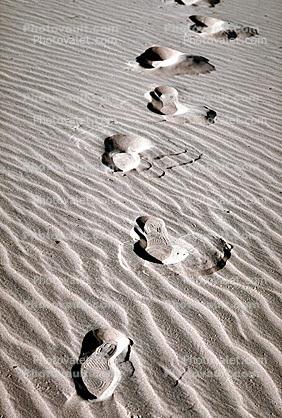 Footprints, Sand, Ripples, Wavelets, shoeprints