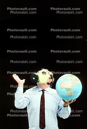 Juggle Wuggle, Gas Mask, Earth, Globe, Ball