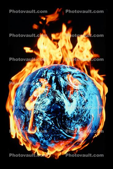 Global Warming, Earth, Globe, Ball, The World Ablaze