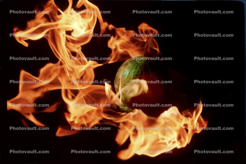 Global Warming, Earth, Globe, Ball, The World Ablaze, Burning Globe