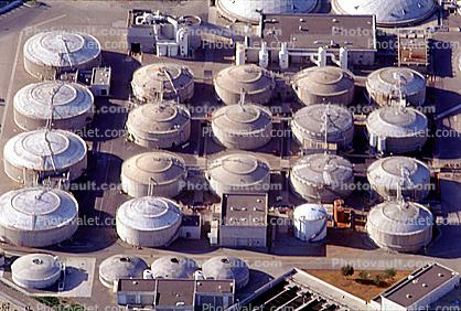 Digesters, enclosed tanks, Wastewater Residuals, Huntington Beach, California