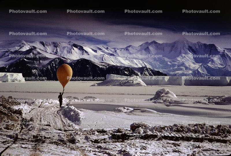 Antarctic Weather Balloon, Ice, Snow, Cold