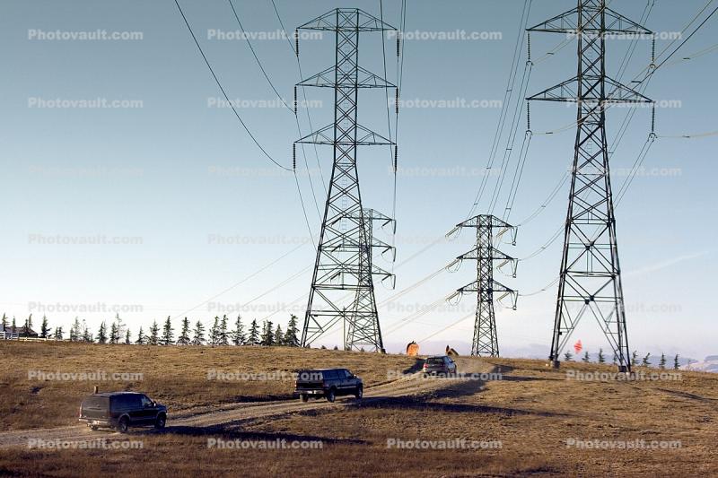 Transmission Towers, Pylons, Sonoma County