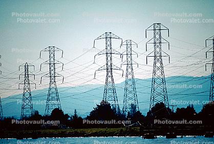 Transmission Towers, Pylons, Burlingame
