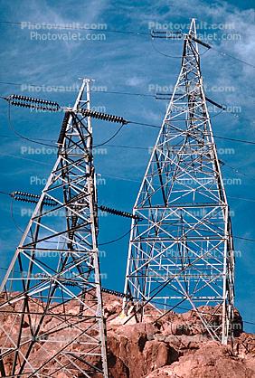 Hoover Dam, Tower, Transmission Towers, Pylons