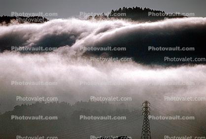 Power Tower in the Fog