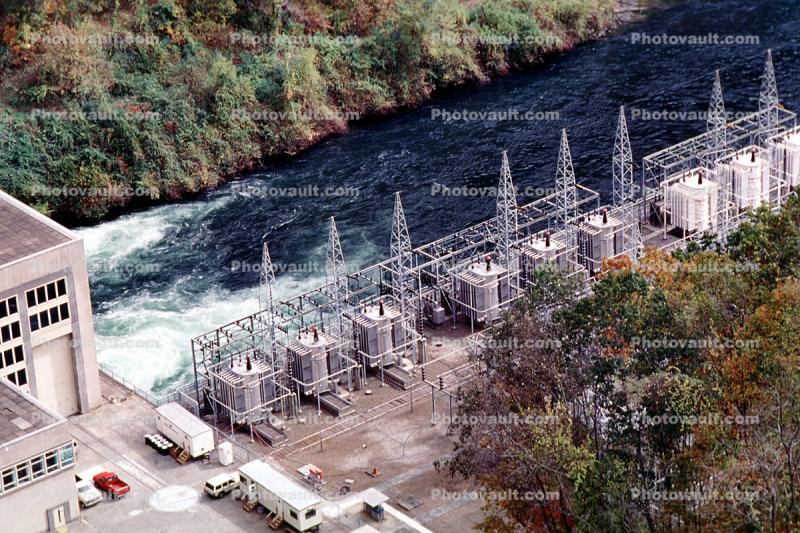 Fontana Dam, Sluice, Little Tennessee River, North Carolina, TVA, Tennessee Valley Authority