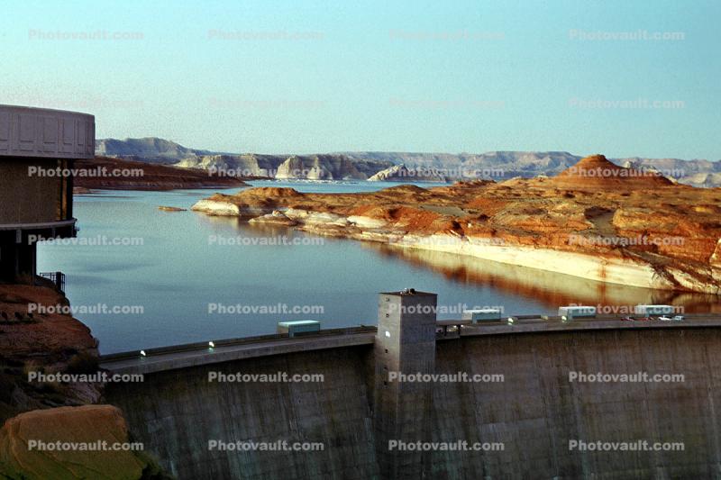 Lake Powell, Glen Canyon Dam, concrete arch-gravity dam, Page Arizona