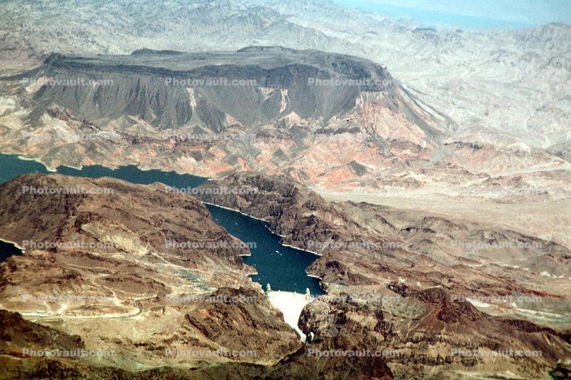 Lake Mead, Hoover Dam, Hills, Moutains
