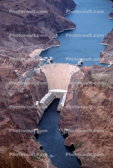 Colorado River, Lake Mead, Hoover Dam, August 1997