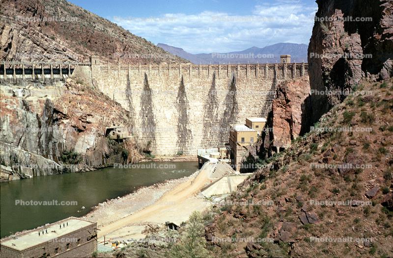 Roosevelt Dam, Vintage, 1974, 1970s