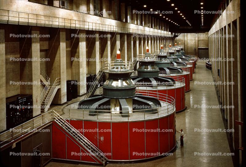 Francis turbine power generating units, Hoover Dam