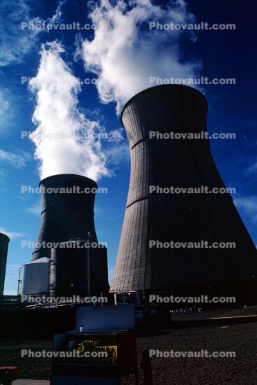 Cooling Towers, Hyperboloid Towers, Rancho Seco Nuclear Power Plant