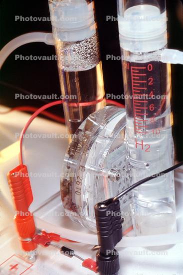 Hydrogen Fuel Cell, Demonstrator, disassociation, Test Tubes
