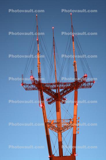 Antenna, Structural system Truss tower, telecommunications, telecom, Sutro Tower