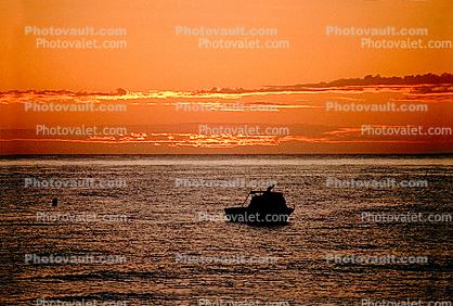 sunrise, Sea of Cortez, boat, Los Barriles, Mexico